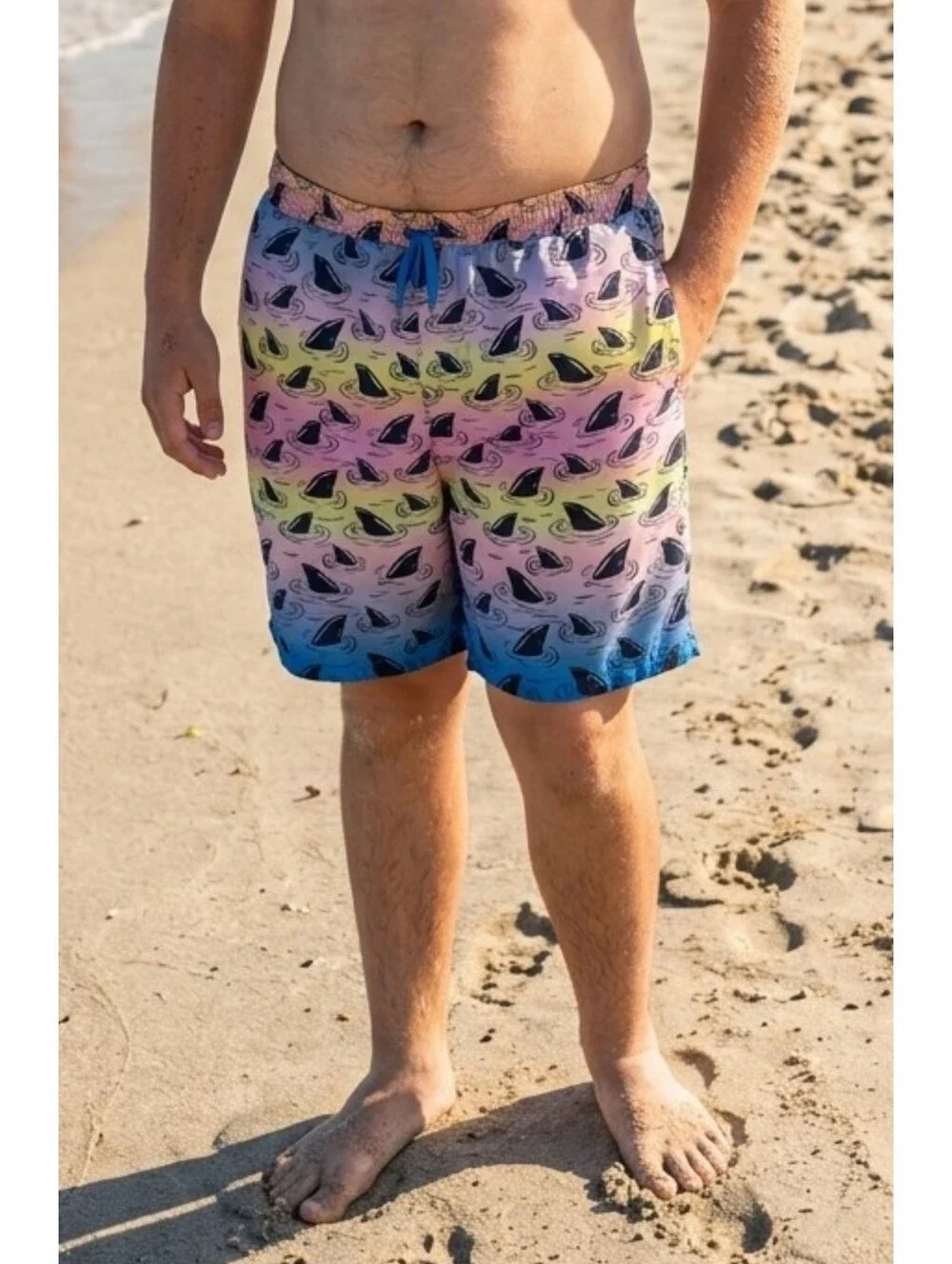 Thereabout Boys Ombre Shark Swim Trunks